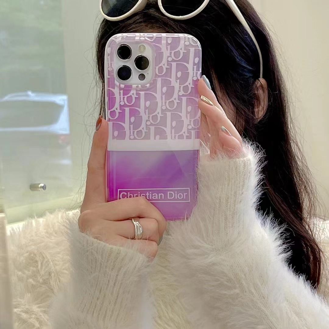 ディオール iPhone15/14 ProMaxケース トロッター柄 DIOR iPhone15 Pro