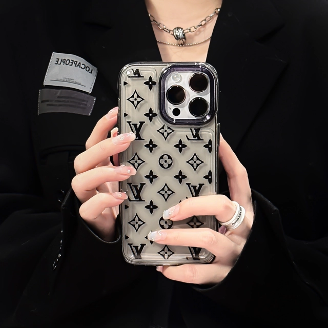 ヴィトン iPhone15 Pro/14 Proケース モノグラム クリアタイプ LV 