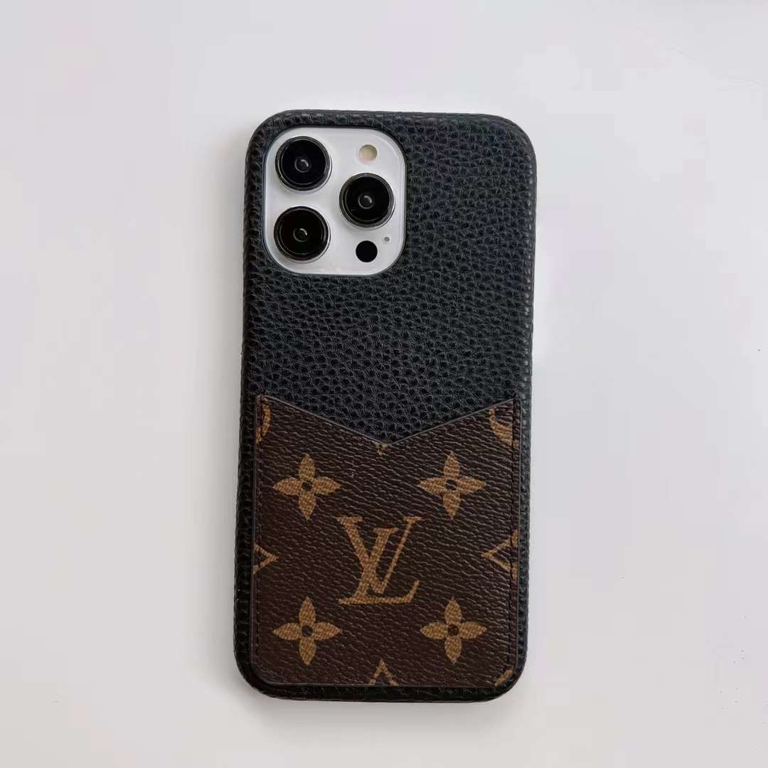 ルイヴィトン iPhone15 Pro/14 Proケース カードポケット付き Vuitton