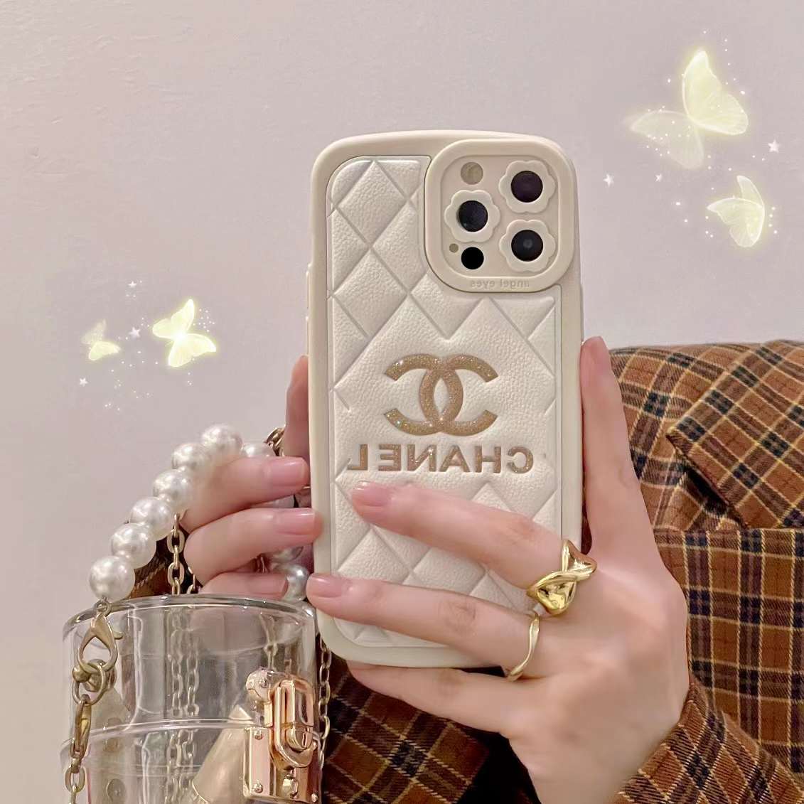 Chanel iPhone14 Proケース 高級感