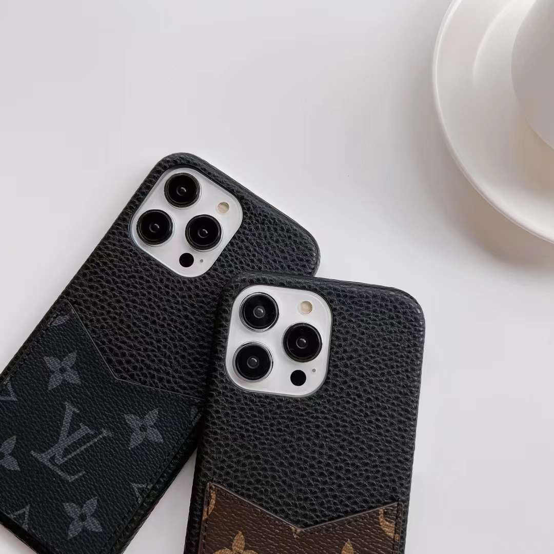 ルイヴィトン iPhone15 Pro/14 Proケース カードポケット付き Vuitton