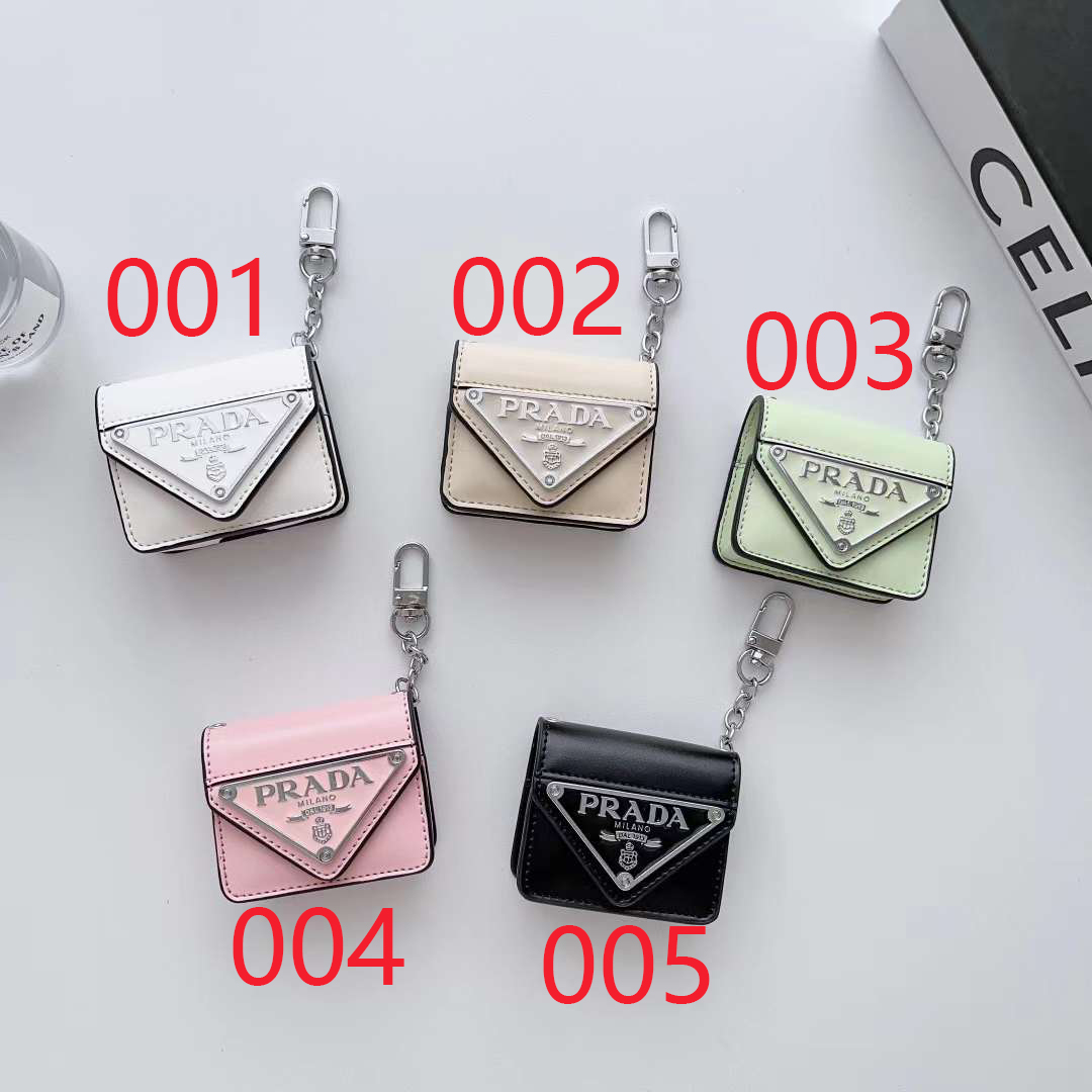 プラダ AirPods Pro2/1・Airpods 3/2/1通用ケース カラビナ付き PRADA