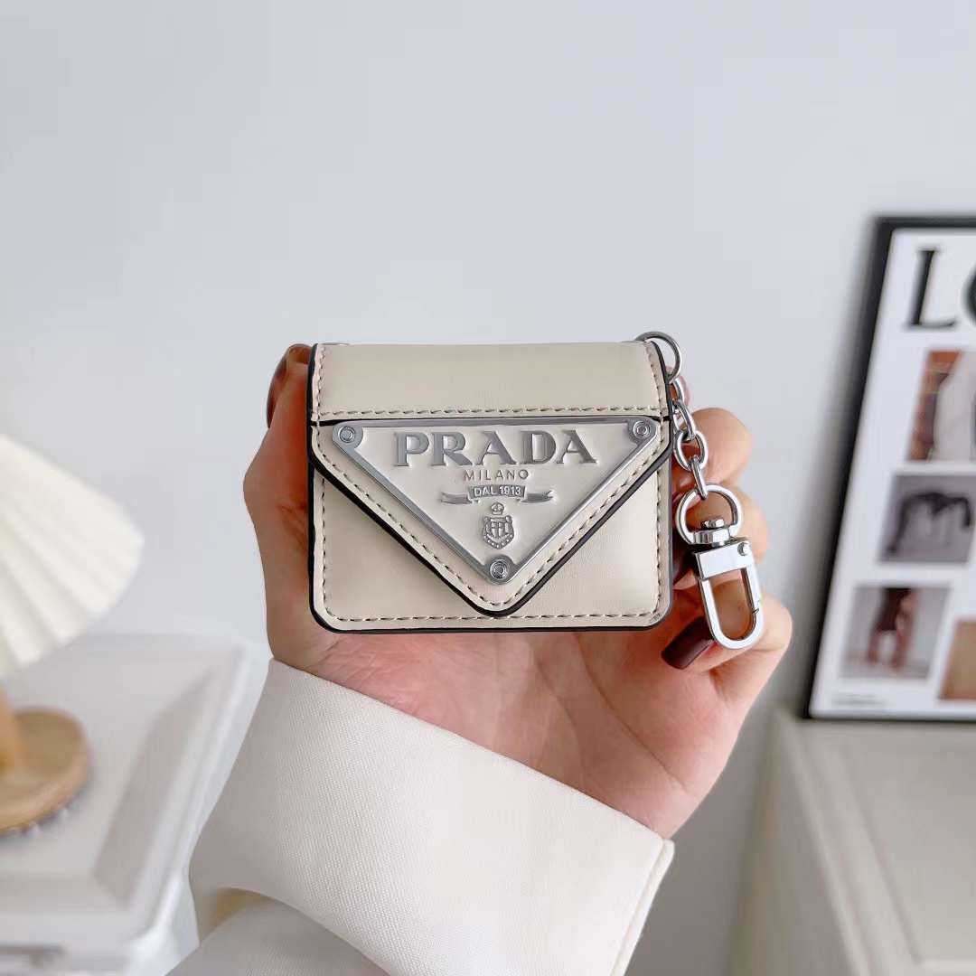 プラダ AirPods Pro2/1・Airpods 3/2/1通用ケース カラビナ付き PRADA