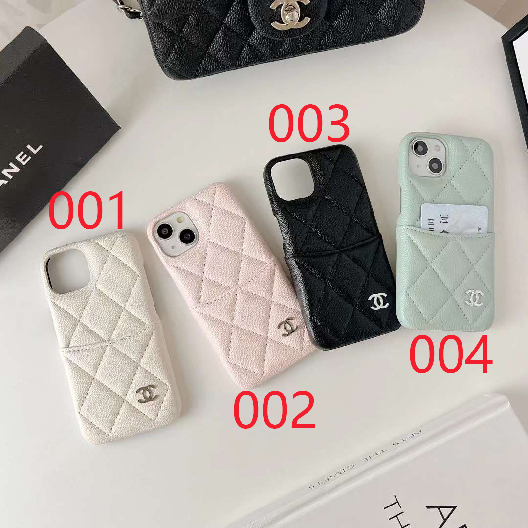 シャネル iPhone15 Pro/14 Proケース カード収納 Chanel iPhone15/14