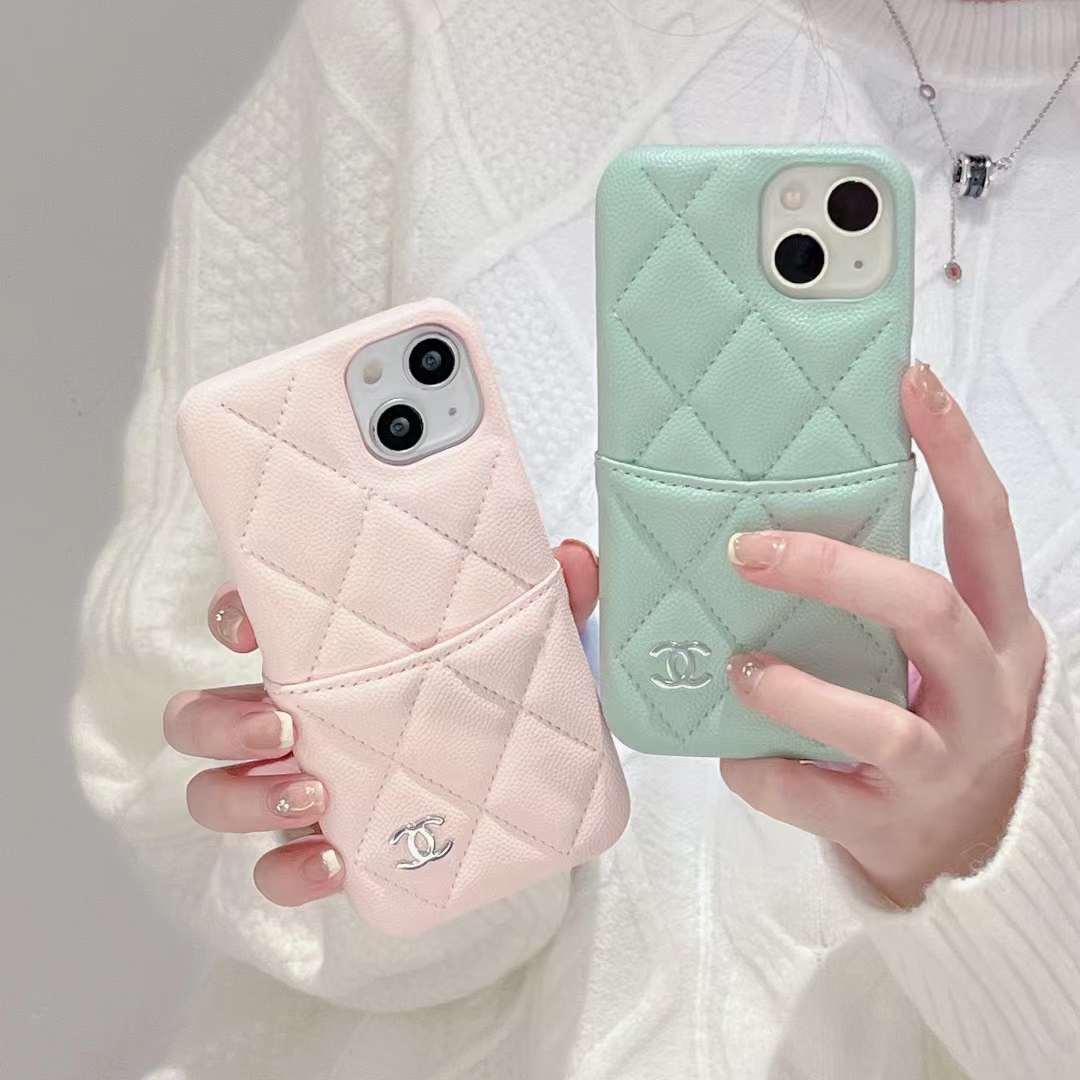 シャネル iPhone15 Pro/14 Proケース カード収納 Chanel iPhone15/14