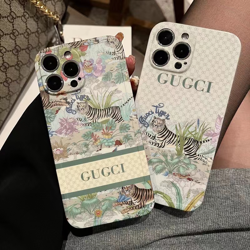 グッチ iPhone15 Pro/14 Proケース タイガー GUCCI iPhone15/14ケース 