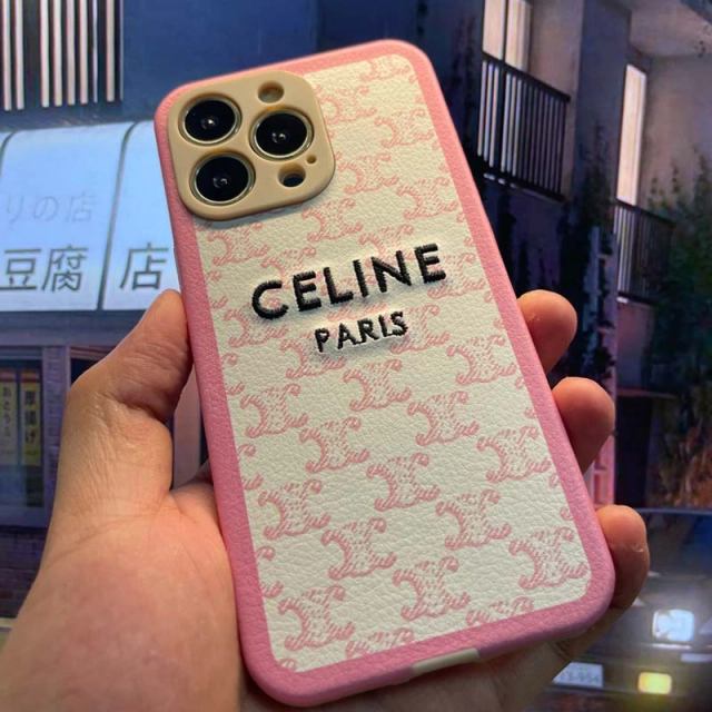 Celine iPhone 12Proカバー トリオンフ柄