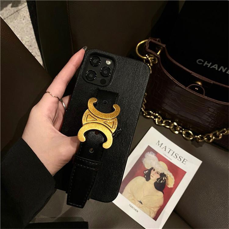 Celine iPhone 14 Plusケース 手持ちバンド