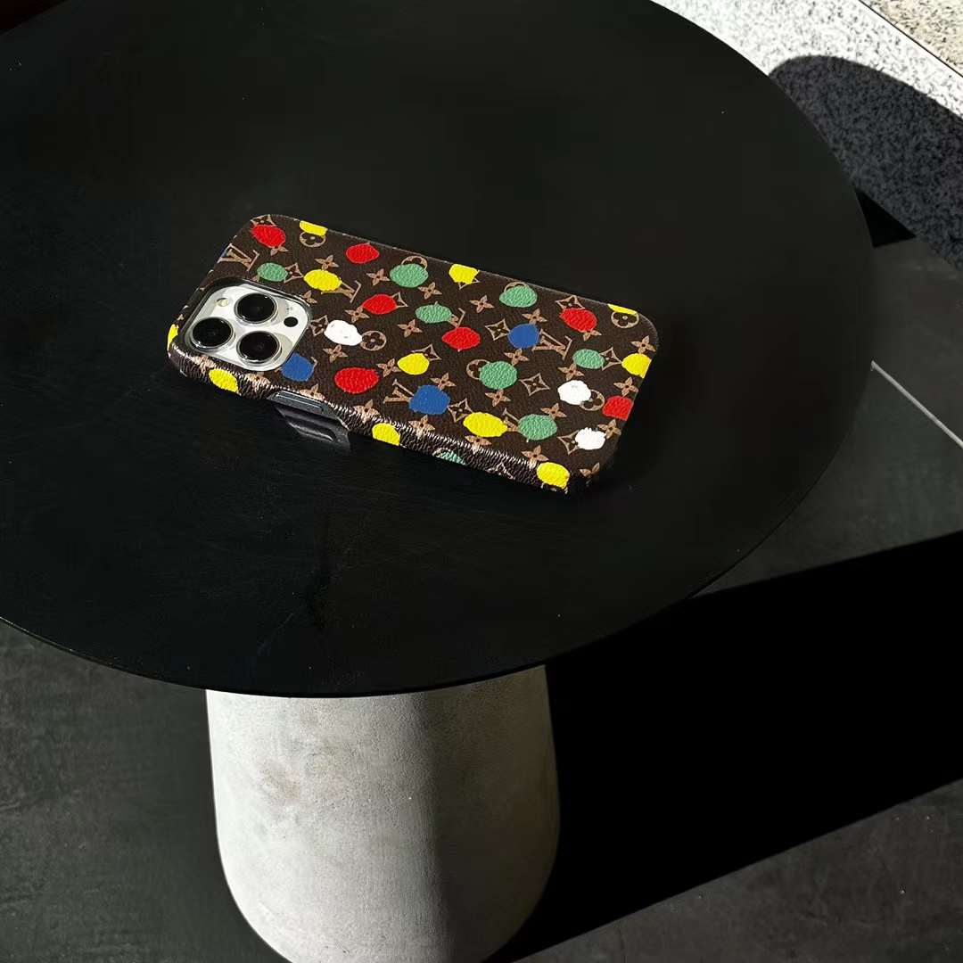 ルイヴィトン 草間彌生 コラボ iPhone15 Pro/14 Proケース LV