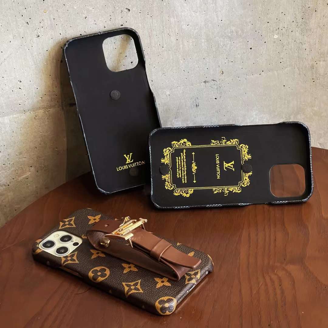 ヴィトン iPhone15/14 ProMaxケース 手持ちベルト ルイヴィトン