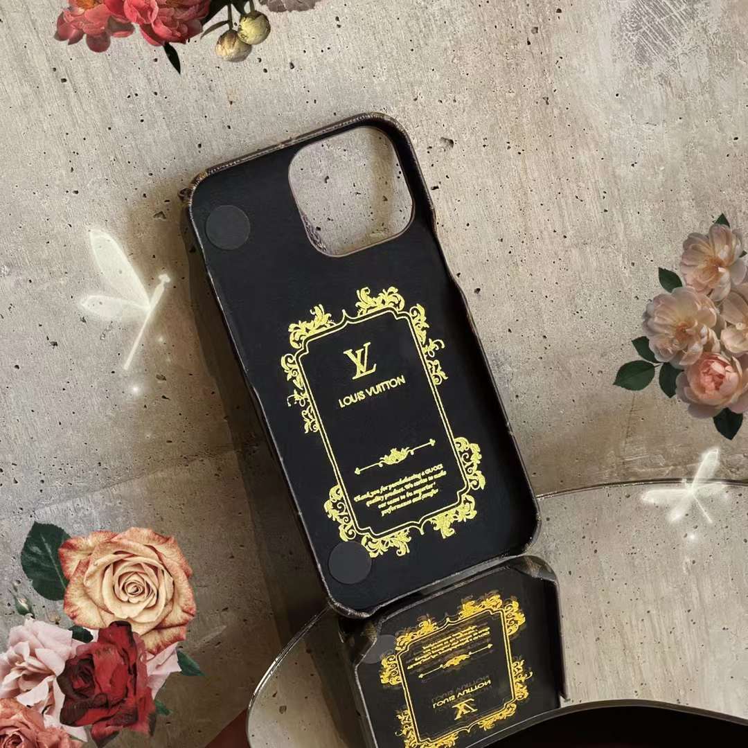 LV iPhone14Proケース ストラップ付き