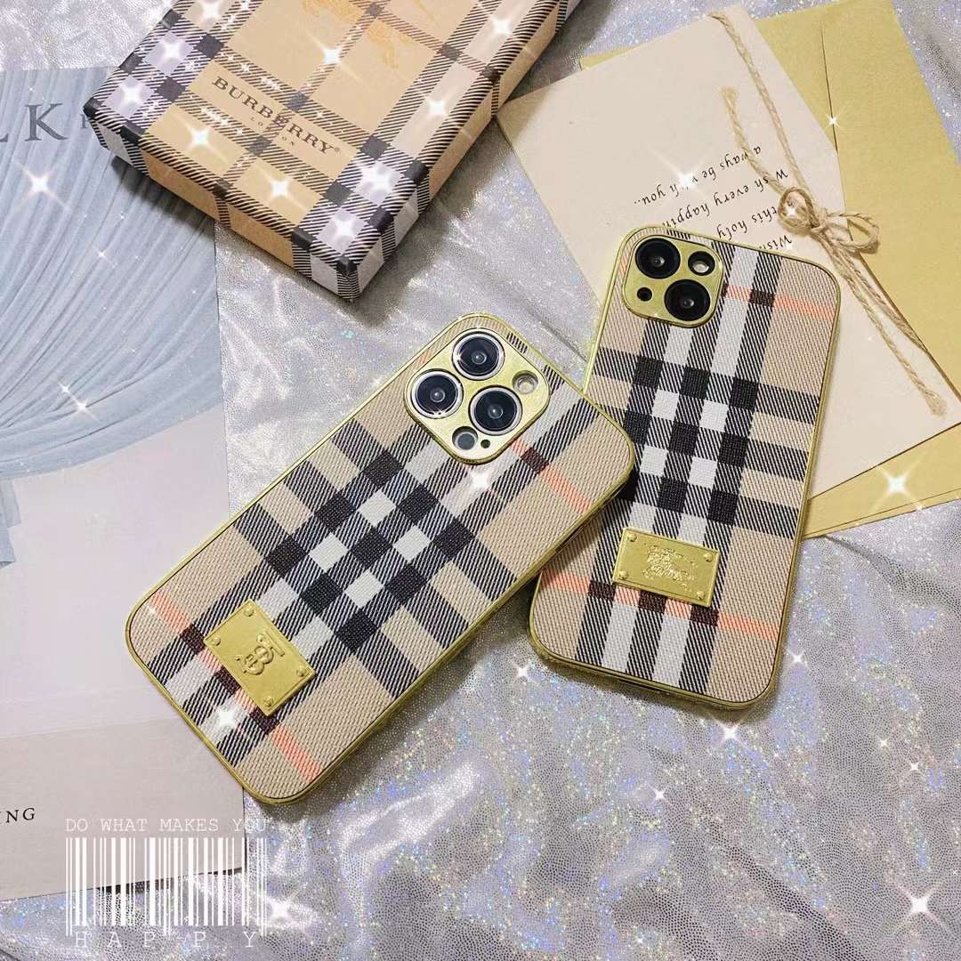 BURBERRY iPhone14 Plusケース チェック柄