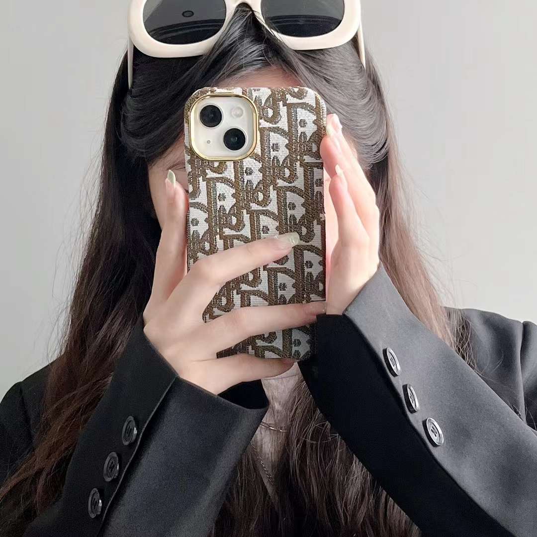 DIOR iPhone14ケース トロッター柄