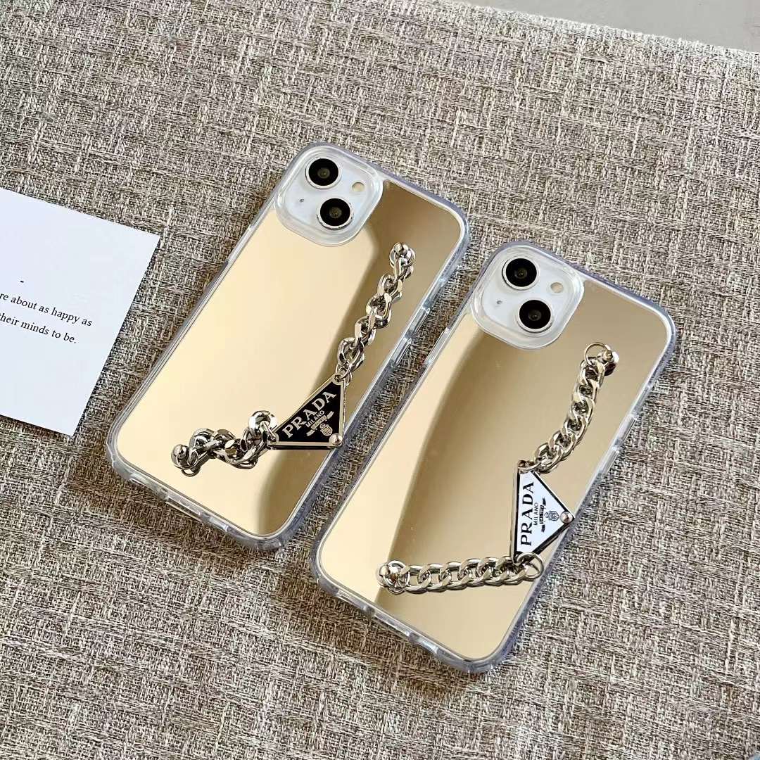 PRADA iPhone14 Proケース バンド付き