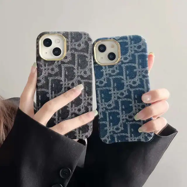 DIOR iPhone14 Plusケース トロッター柄