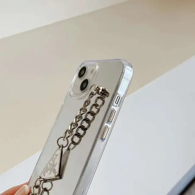 prada iPhone 14ケース ロゴ付き