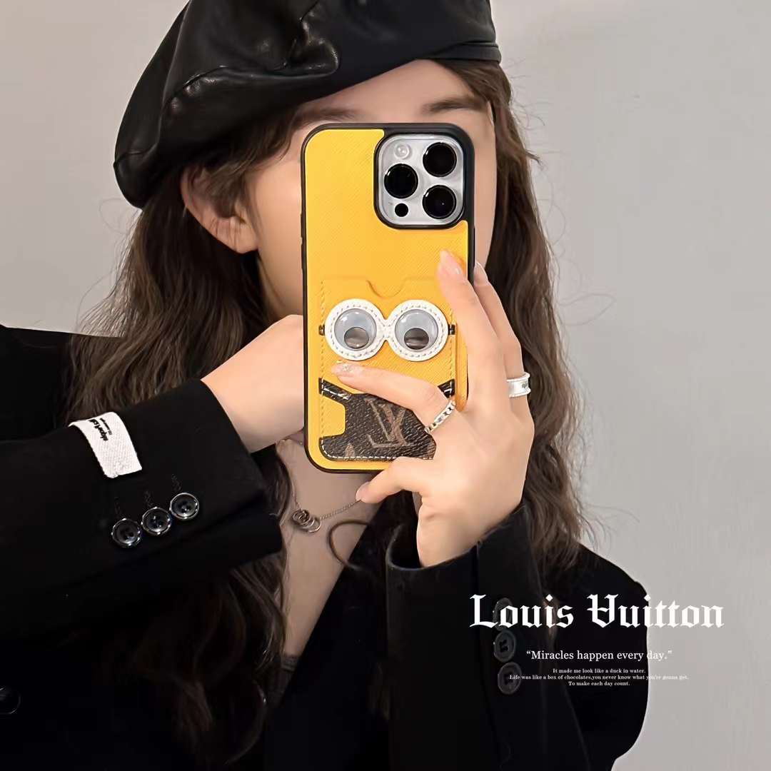 ヴィトン ミニオンズ コラボ iPhone15/14 Proケース LV × Minions