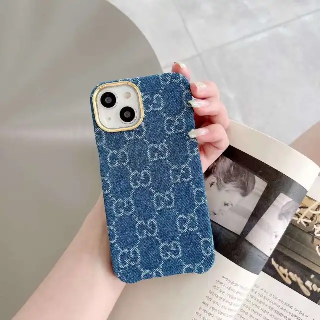 グッチ iPhone15 pro/14 Proケース デニム風 GUCCI iPhone15/14 Plus 