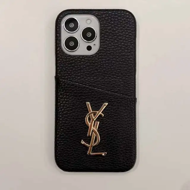 YSL iPhone14 Proケース ロゴ付き