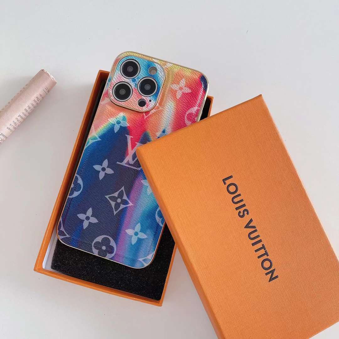 ルイヴィトン iPhone15/14 ProMaxケース カラフル ヴィトン