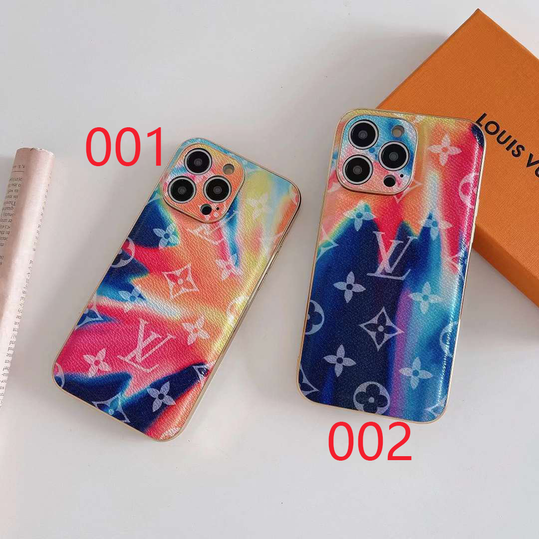 ルイヴィトン iPhone15/14 ProMaxケース カラフル ヴィトン