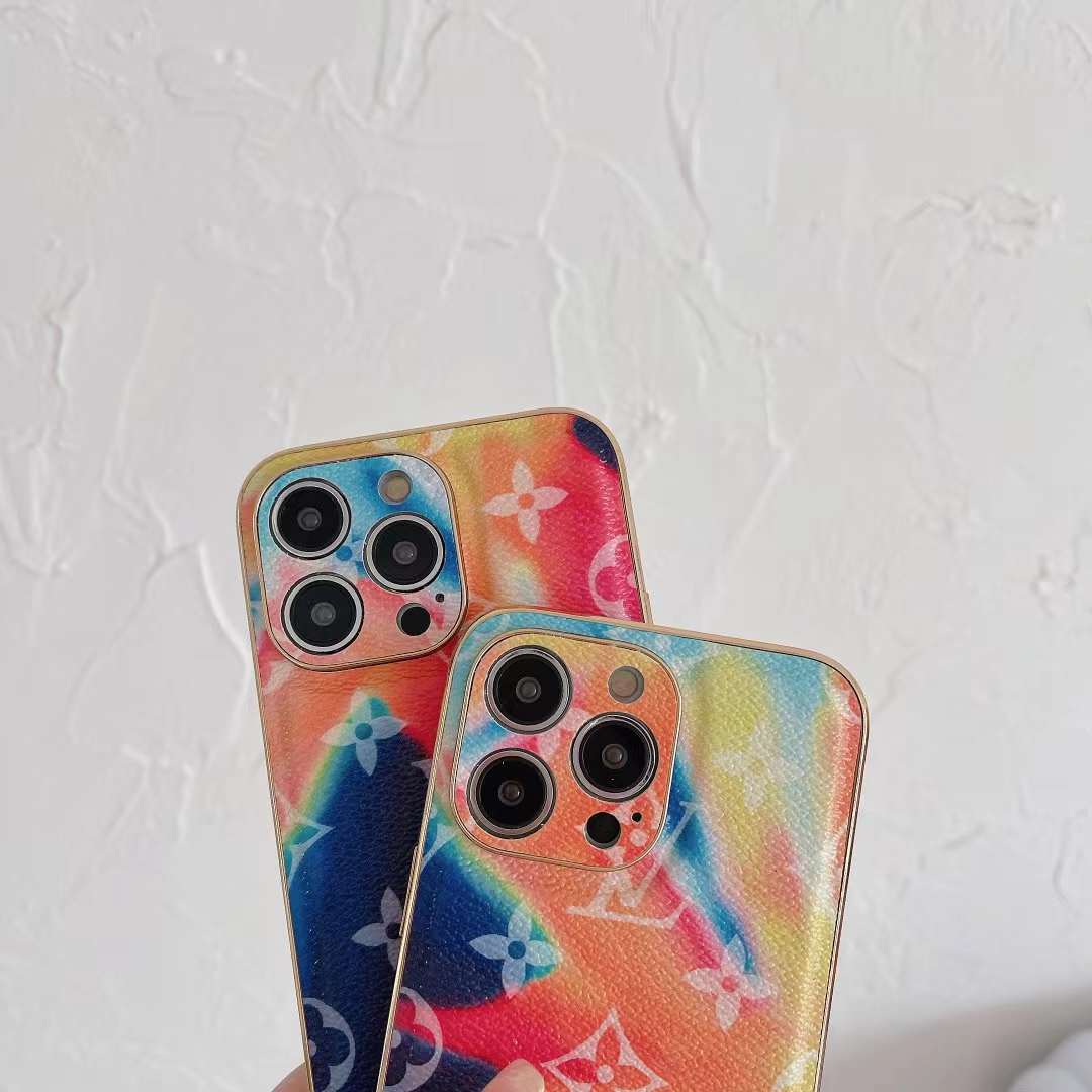 ルイヴィトン iPhone15/14 ProMaxケース カラフル ヴィトン