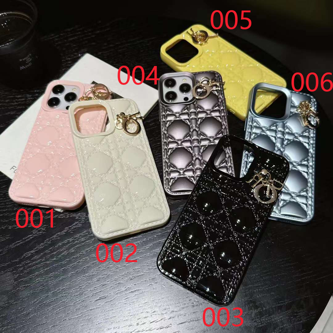 ✨極美品✨Dior iPhone13proケース カナージュ ロゴチャーム 黒-