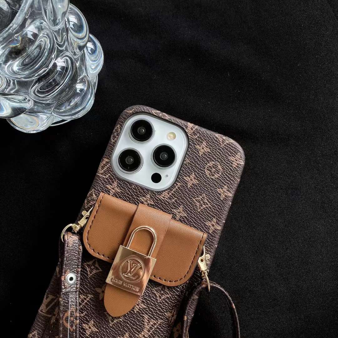 VUITTON iPhone14Proケース カード収納