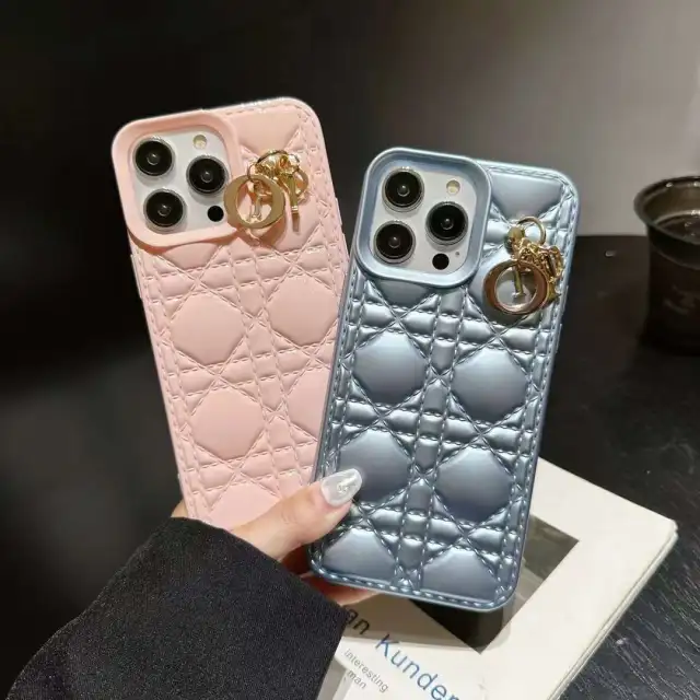 ディオール iPhone15 Pro/14 Proケース カナージュ柄 DIOR iPhone15/14 