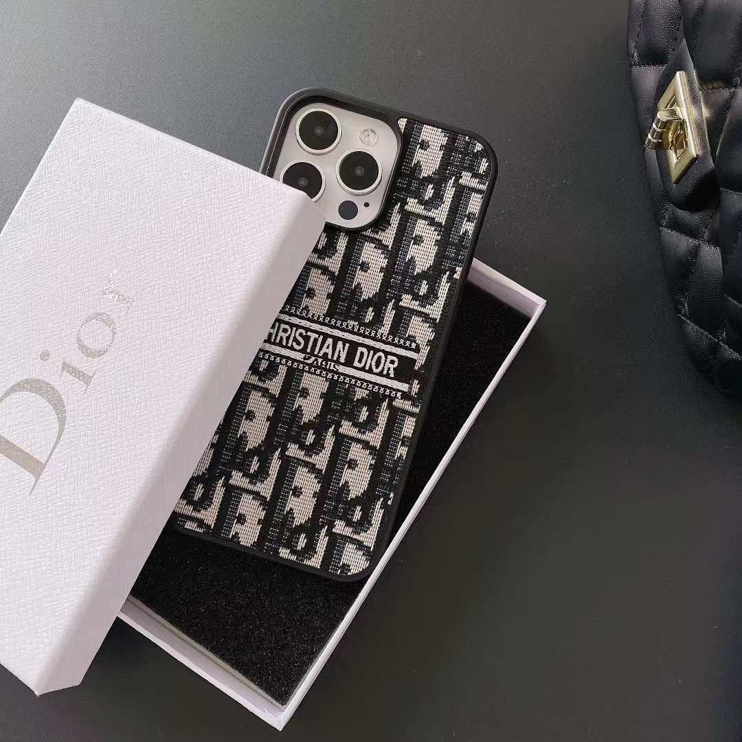 保障できる フォンホルダー Dior 黒- フォンケース BLACK DIOR レディース