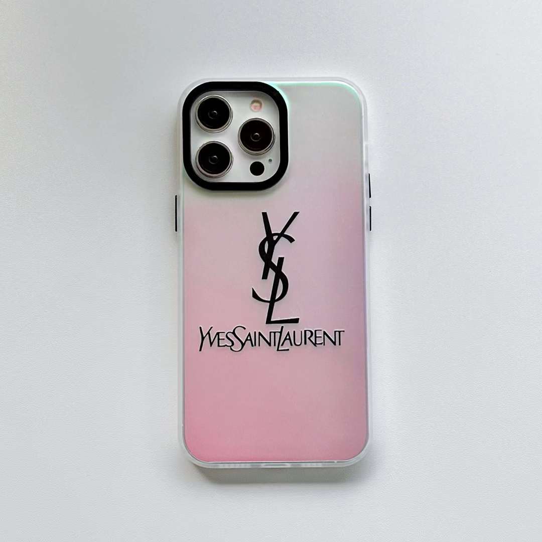 イヴ・サンローラン iPhone14 Pro/14 ProMaxケース レーザー YSL キラキラ