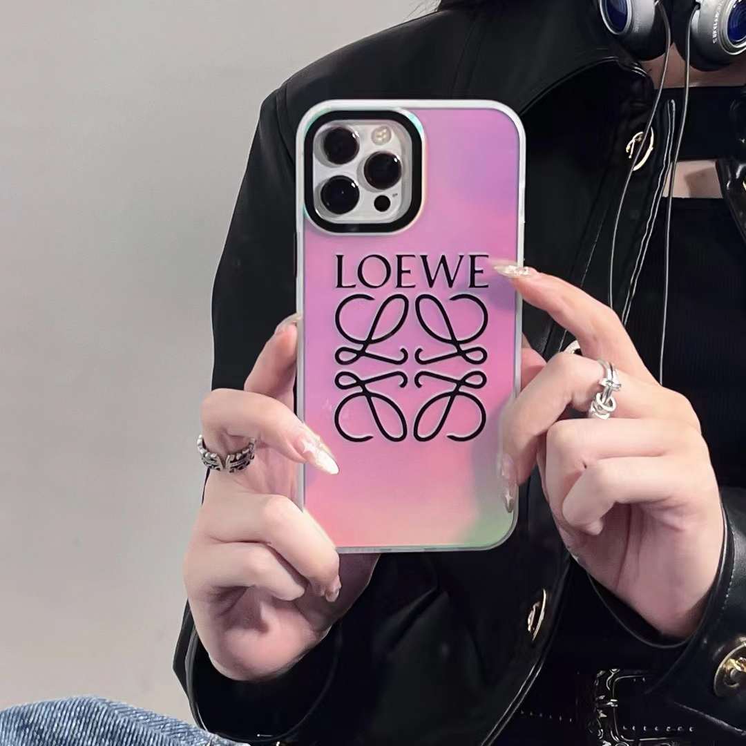 ロエベ iPhone15 Pro/14 Proケース アナグラムロゴ LOEWE iPhone15/14