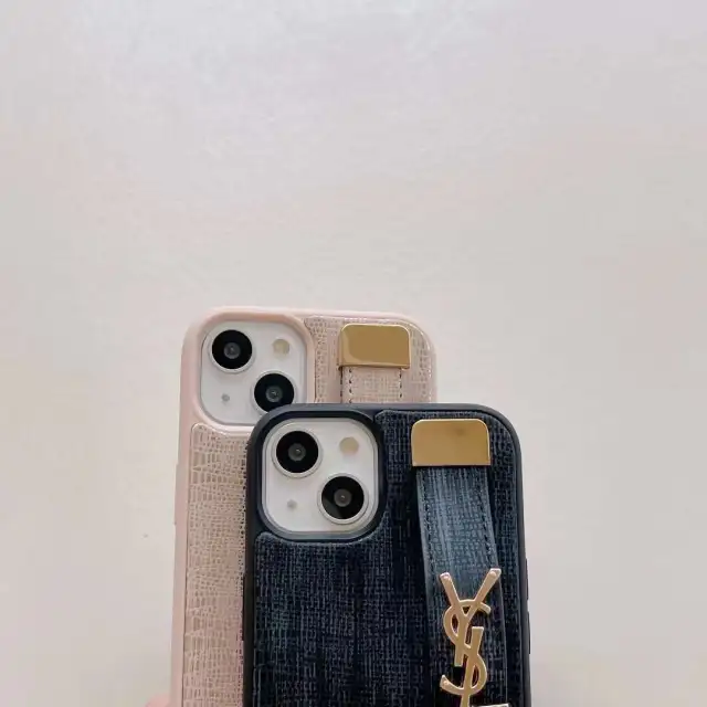 サンローラン iPhone14 Proケース ベルト付き
