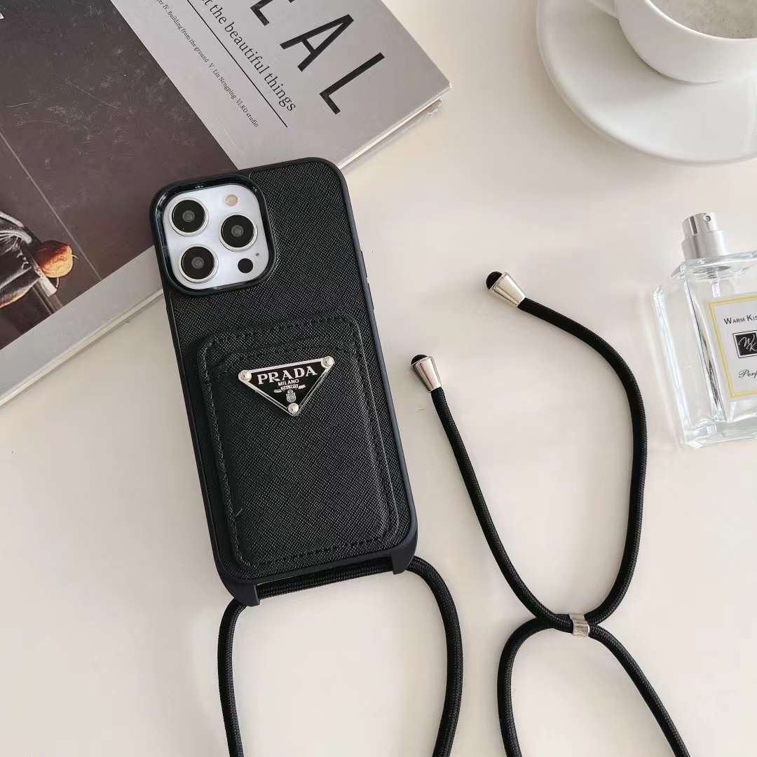 プラダ iPhone15/14 ProMaxケース ショルダースマホケース PRADA