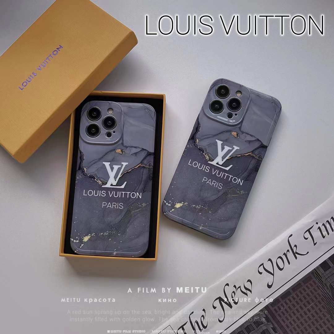 ルイヴィトン iPhone15/14 ProMaxケース 大理石柄 LOUIS VUITTON