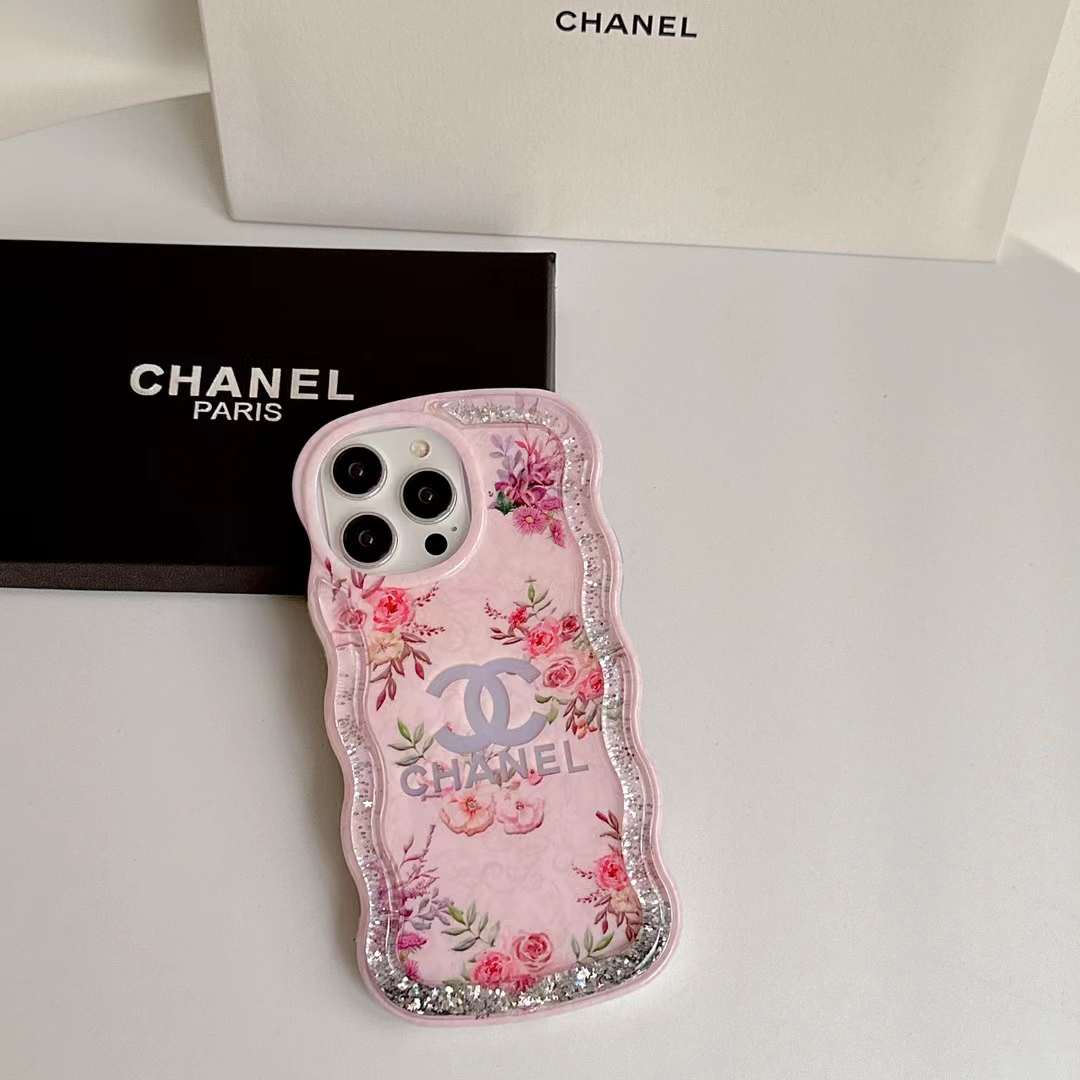 CHANEL iPhone14 Proケース ロゴプリント