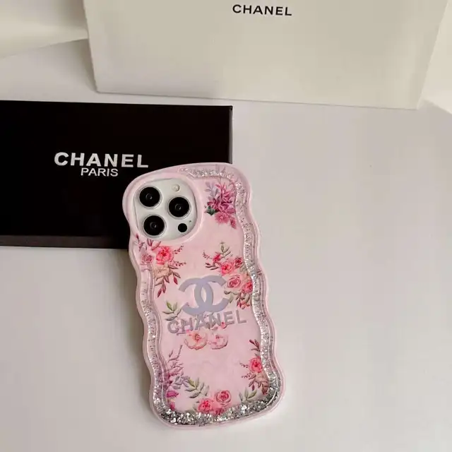 CHANEL iPhone14 ProMaxケース ロゴプリント