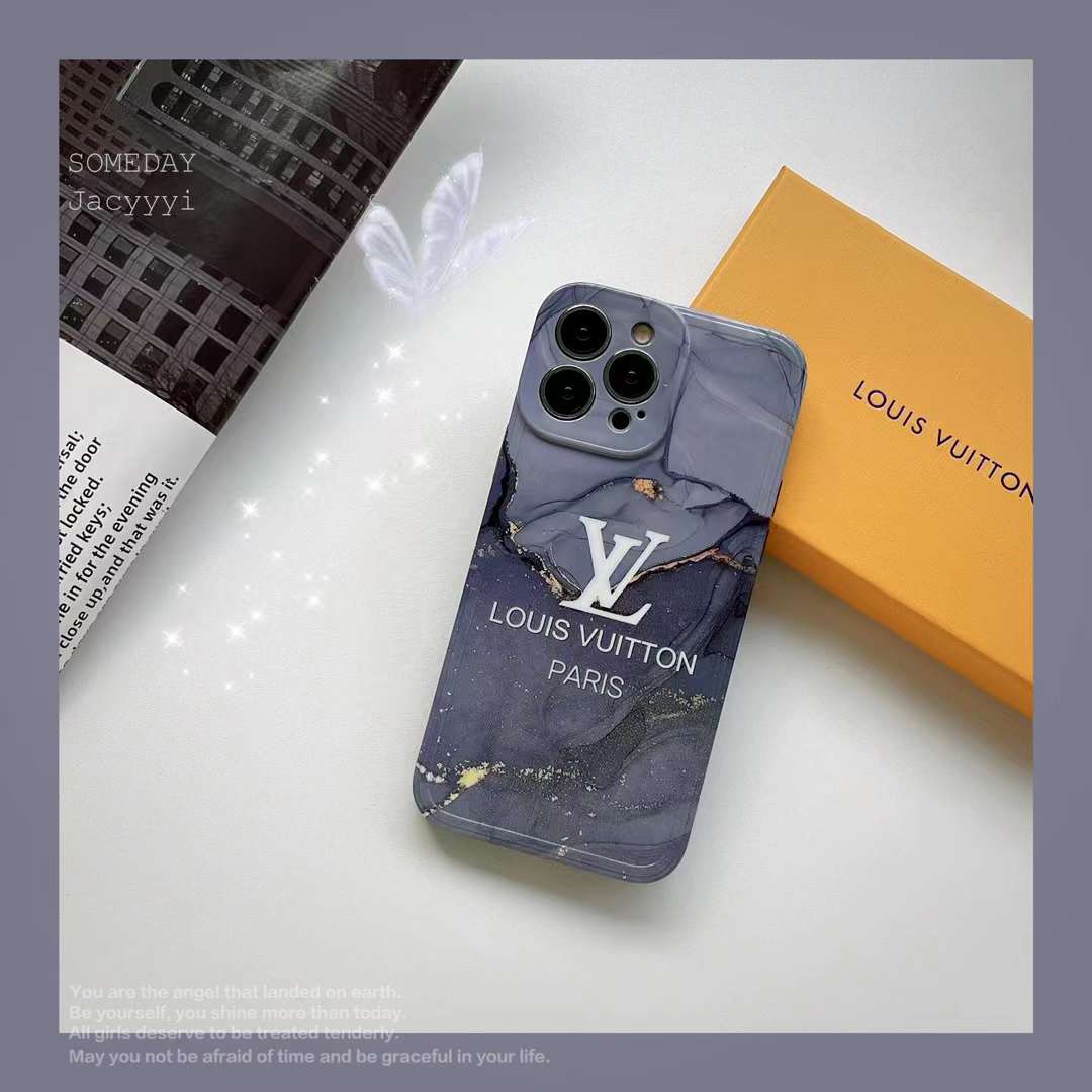 ルイヴィトン iPhone15/14 ProMaxケース 大理石柄 LOUIS VUITTON