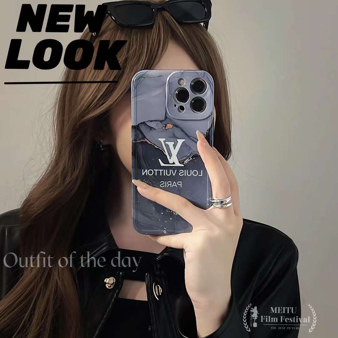 ルイヴィトン iPhone15/14 ProMaxケース 大理石柄 LOUIS VUITTON