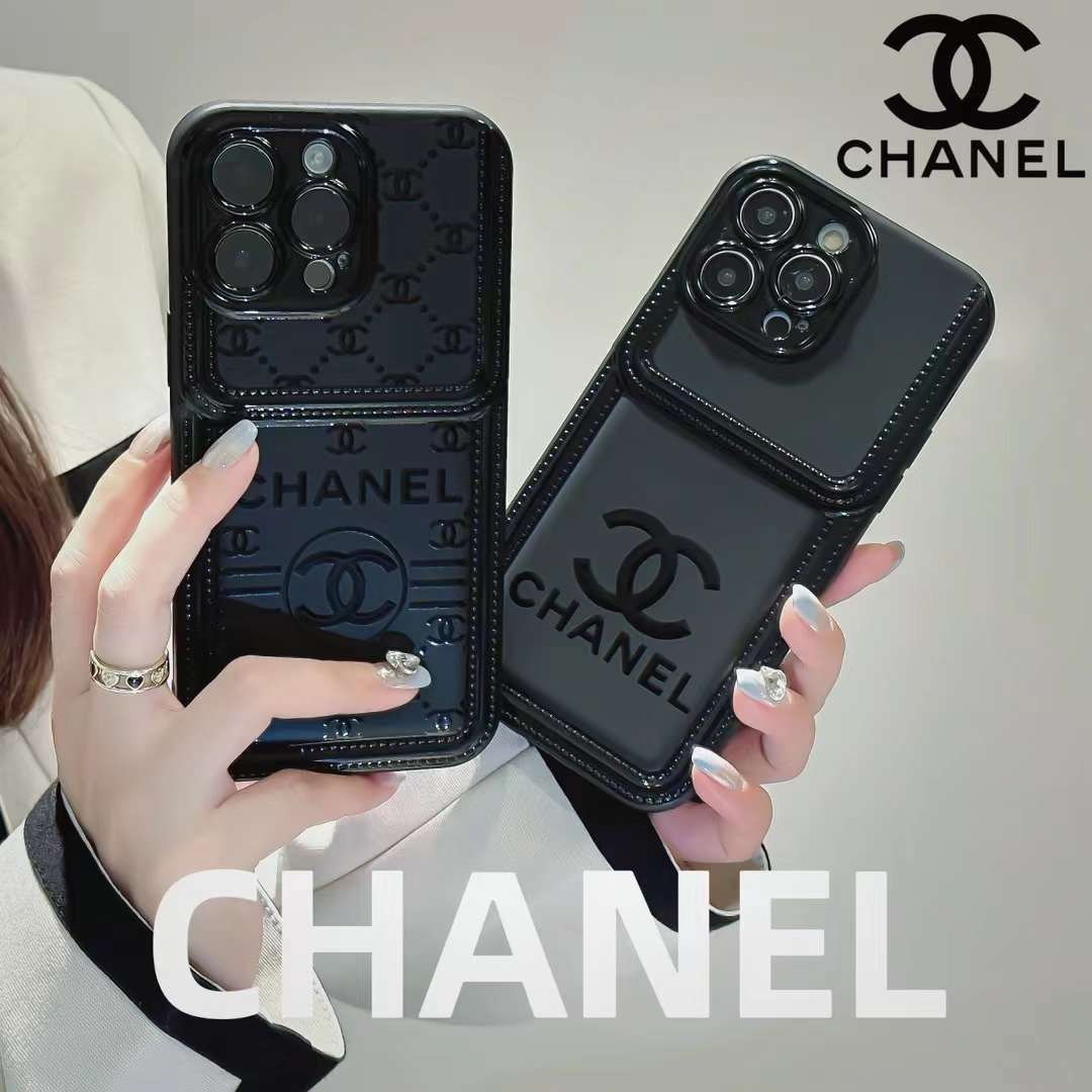 シャネル iPhone15/14 ProMaxケース ロゴ付き CHANEL iPhone15 Pro/14