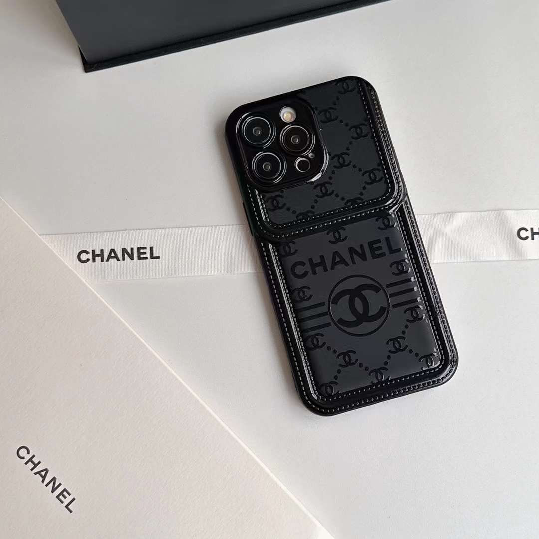 シャネル iPhone15/14 ProMaxケース ロゴ付き CHANEL iPhone15 Pro/14