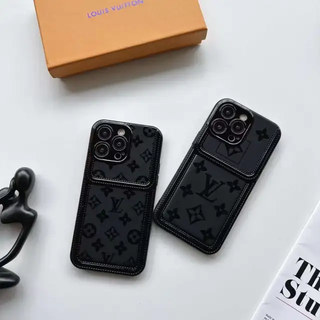 VUITTON iPhone14 Proケース ブラック