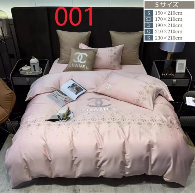 CHANEL 掛け布団カバーセット 190x210cm