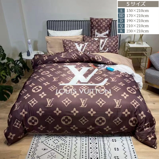 ヴィトン 布団カバーセット シングル LOUIS VUITTON 掛け布団カバー 