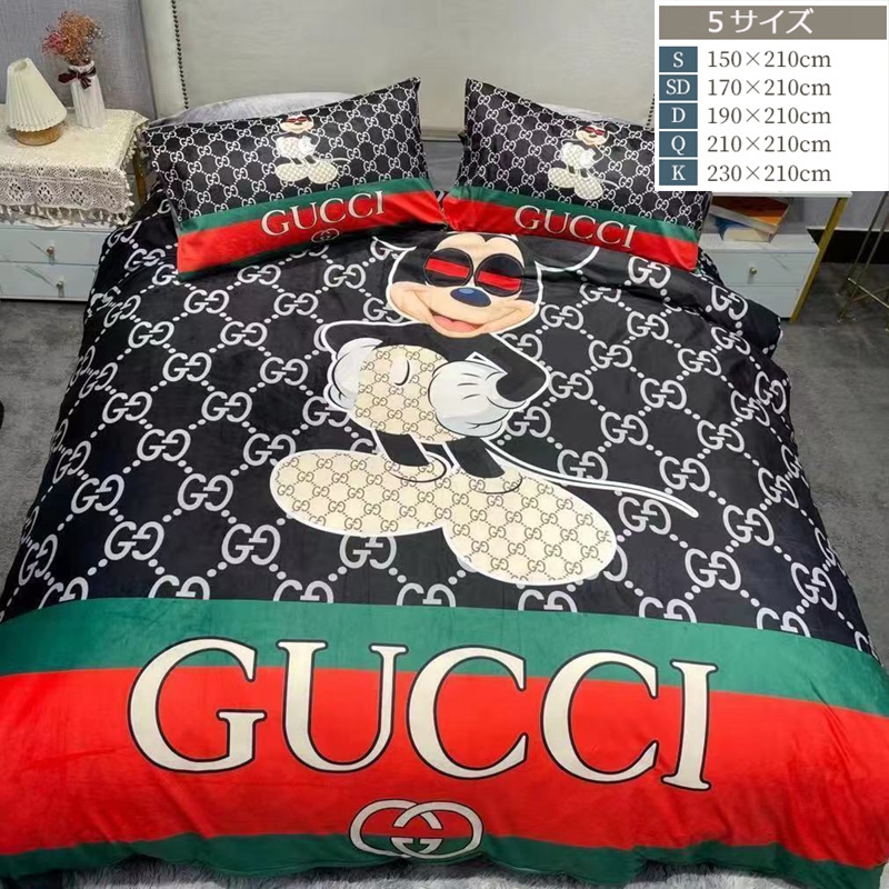 グッチ ドラえもん コラボ 掛け布団カバー シングル GUCCI Mickey