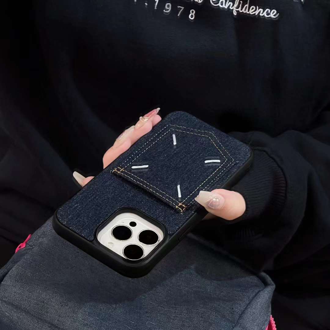 マルジェラ iPhone15 Pro/14 Proケース デニム風 Margiela iPhone15