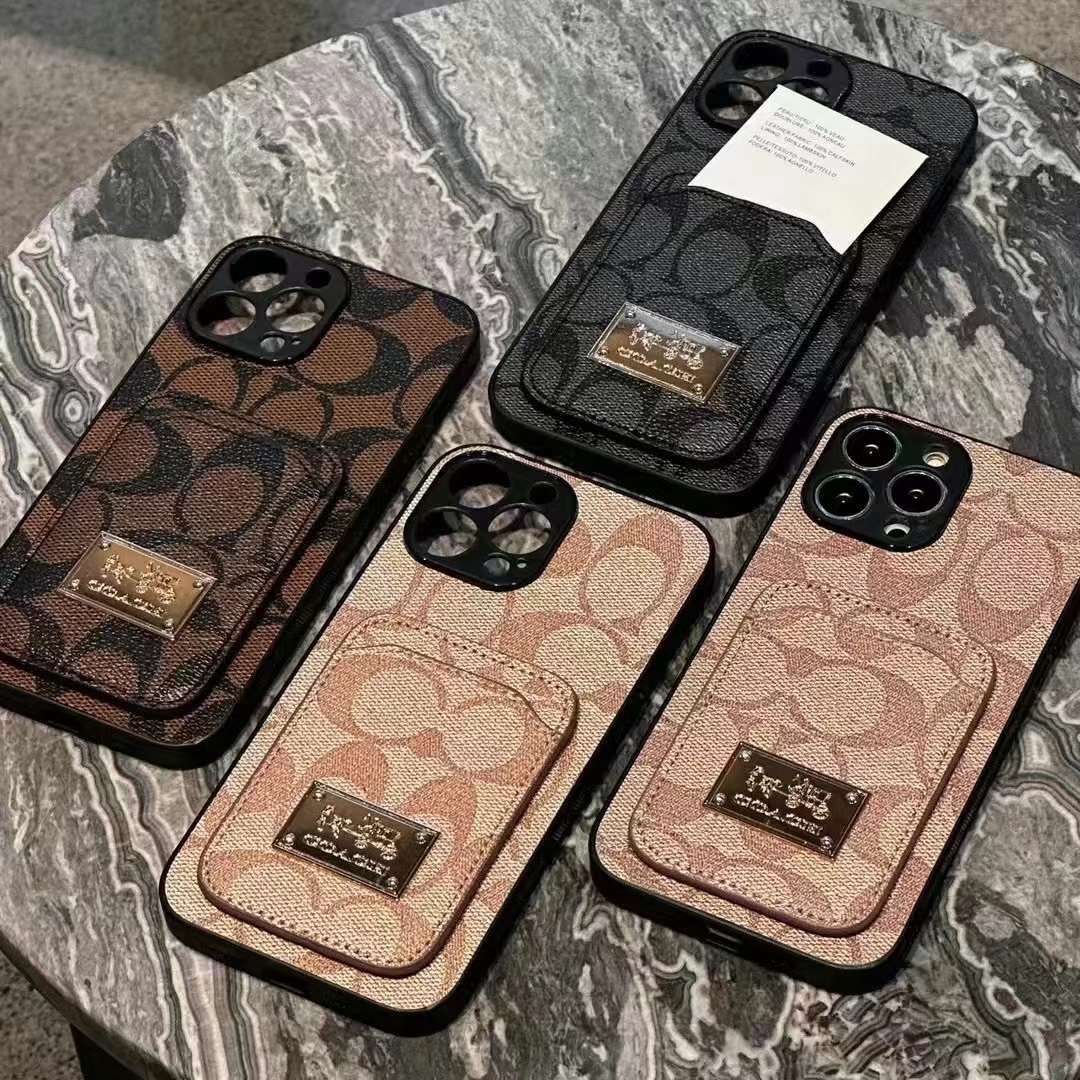 コーチ iPhone 14 Pro/14 Plusケース シグネチャー柄 COACH カード