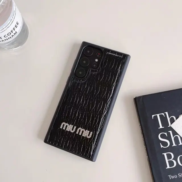 ミュウミュウ Galaxy S23 Ultraケース マテラッセ風