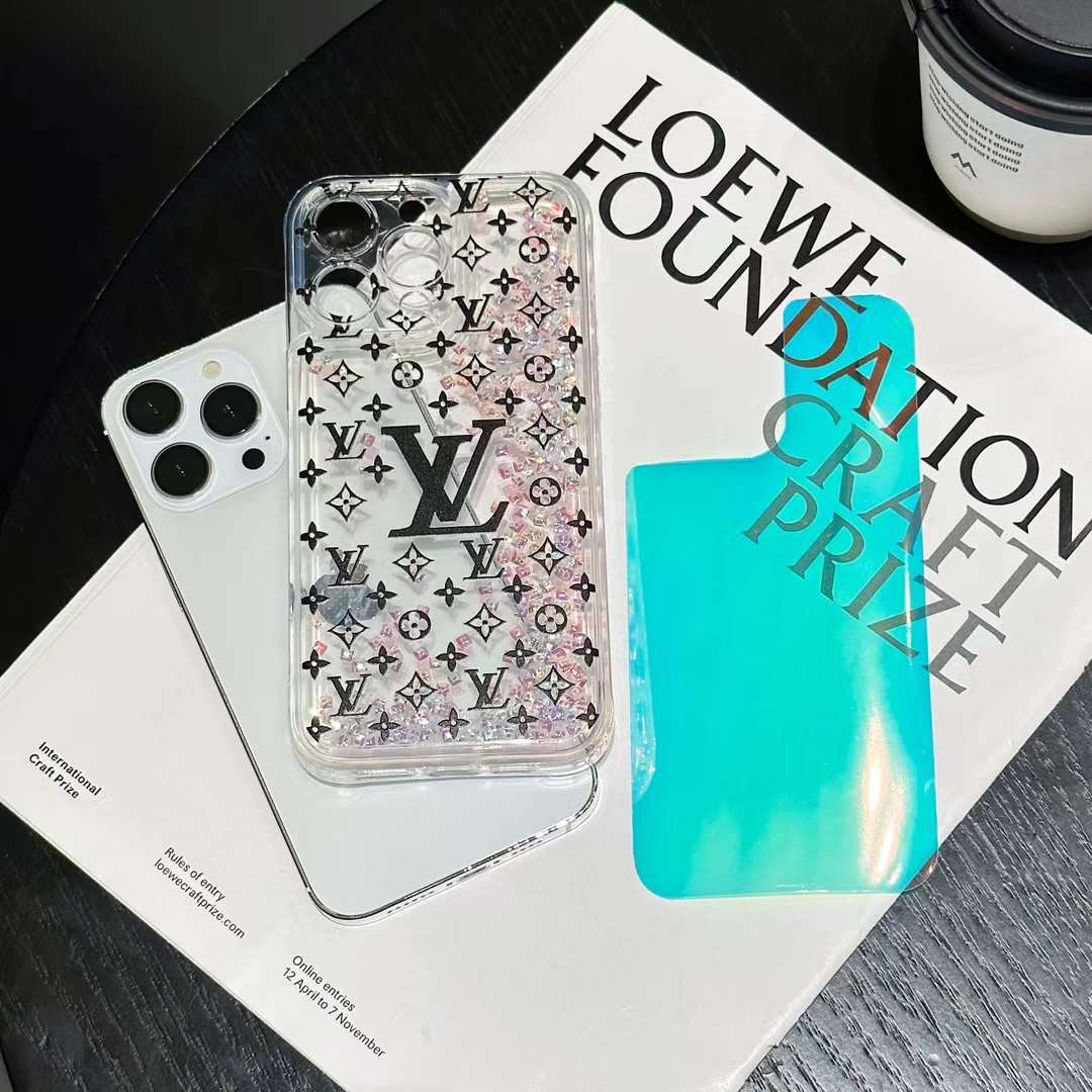 ルイヴィトン iPhone15 Pro Max/14 Proケース ラメ入り VUITTON