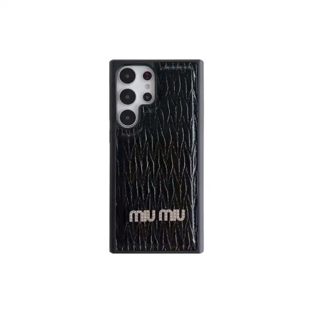 MIUMIU Galaxy S23 Plusケース ラインストーン付き